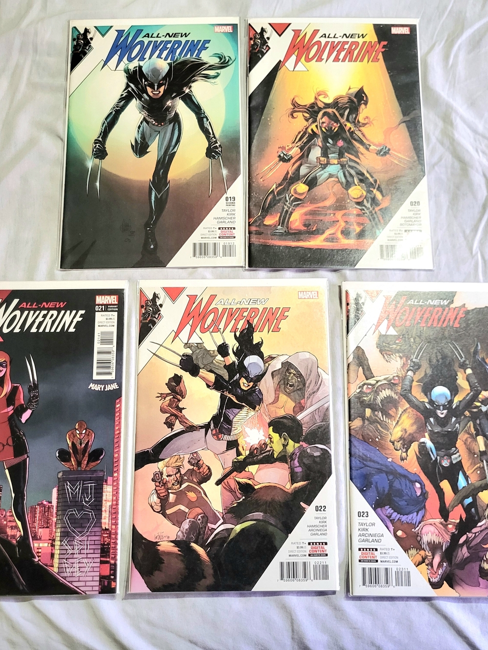 All-New Wolverine Marvel Comic Lot - Colorful Covers